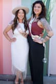 I wore this dress for my bridal shower and got SO many compliments on it! I basically wore the entire outfit in the picture hehe. It fits true to size and the quality is great. It's also a great staple to have in your closet. I plan on wearing it to other events or outings! - Lauren E.