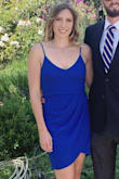 This dress is very flattering and fits well. The only thing I would change is that I wish it had adjustable straps. I got a size medium. - Gillian V.