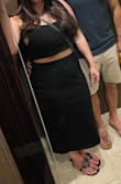 I don't normally wear a 2 piece item
But the reviews convinced me and they were right. This is great and comfy. I ordered up a size and
Had taken in because my size was out but I would normally buy my true to size. - Jamie C.