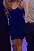I ordered this dress for attending a wedding. The color was bright royal blue and looked great. The fit was tighter but the piece of fabric that goes across your front makes it so it's flattering and not directly against your stomach. I had to adjust the straps using safety pins but it was easy and worked out fine. - Sara S.