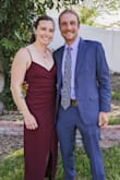 Wore it for a graduation banquet and it was perfect! Fit was a little loose around the hips for me and a small may have fit but didn't have time to return/reorder. Lots of compliments and loved the color. - Leah S.