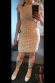 Just recieved this dress and I love it! I'm going to be wearing it for my bridal shower. Size small fits me perfectly. Seems well made and it is not see through. Can't wait to wear it! - Aimee R.