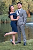 Loved this dress! Wore it to a wedding and it was perfect. Simple and elegant. The dress fit well and was stretchy but I did have to keep pulling it down every now and then. Slit on the dress comes up high especially when sitting down. - Chelsea A.