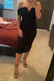 Bought these for my engagement shoot to wear with the black dress pictured (also from lulus). Love the wrap around the ankle! The shoes are not bad to walk in either. I usually go between a 7-8 depend on type and brand of shoe, got a 7.5 in these and they fit perfect. - Haley S.