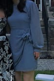 Wore this dress to a June wedding, received lots of compliments! Sleeves were slightly long, but not bothersome because of the cuffs. Would definitely recommend!! - Kyra M.