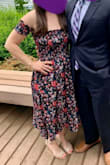 I love this dress so much that I wore it two weekends in a row! First, dressed down with casual sandals to a 40th bday party, and next dressed up with gold heels to a wedding. I received so many compliments at both events. I possibly haven't loved a dress this much since my own wedding dress. Super comfy, flattering, and fun! Do yourself a favor and buy this dress! - Jessica R.