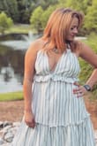 It was comfortable. I loved the dress. It is elegant yet great to go anywhere. - Norma G.