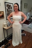 This one was one of the two I ordered. This one fit better than the other, so comfy!! The main reason I decided against it is because I found myself lifting the top to pull "the girls" up often. Still such a beautiful dress! - Crystal D.