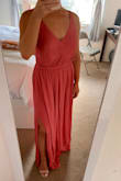 I didn't love this dress. The color was beautiful, but it was too big with too much material. I ended up returning it. The XS might have fit better. - Shoshana L.