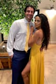 I wore this dress to my best friends outdoor wedding in Arizona so it was about 104 degrees at the time of the ceremony! This dress is made with such great quality! The fabric is thick but it's still light and airy! I did not sweat in this dress at all! The slit is so high and sexy, the dress just flows and the back is sexy as well! It's the perfect mustard yellow! I got so many compliments on the dress! If you have a an event to attend and you want to wear a long sexy eye catching dress! Get this!! You won't be disappointed my boyfriend said I looked so beautiful in the dress! - Kajavia R.