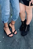 I believe I'm a true 8 and the way these shoes fit is amazing but I feel my toes almost went over but other than they elegant and you can dress up or down in these heels!!! - Jennifer R.