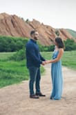 I ordered this dress for engagement photos! It was so comfortable and it looked amazing in the photos! It was shorter than I expected it, which was great! It barely drug on the ground so I got to wear it with sandals! - Alyssa M.