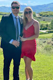 The dress fit great. It didn't ride up too much when walking, which is a huge plus with a short, fitted dress. I got several compliments on it at the wedding I wore it to. - Michelle R.