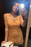 Is such a fun and flirty dress !!! I weigh 140 and the medium was a lil tight, but it worked perfectly, I wouldn't get a bigger one. The orange is so beautiful !!! - Nora A.
