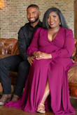 I wore this dress for my engagement photos and I loved it!!! The color looked great on me!! - Iesha C.