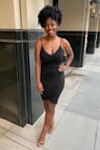I was the hottest girl in DC with this dress on. Was easy to wear a strapless bra and my bust looked great in it. Perfectly shaped my hips. I'm short but this was the right length for me too which is rare. I will probably buy another in a different color soon!!! - Carrington K.