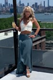 This skirt is exactly what every girl needs in her closet! You can dress it up or down with heels or flats. Perfect fit! Love how it is airy and flows in the breeze. Perfect for bridal showers, wineries, or date night! - Jillian B.