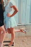 I wore this dress to graduation and got SO many compliments! Nice thick quality material, even in the sun you couldn't see my dark spandex underneath. Complimented my figure well and I would recommend to everyone. - Abigail K.