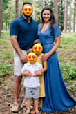 I ordered this dress for family pictures and it was exactly what I was looking for!! So beautiful and it fit great! I ordered a medium. I am 5'8" and 150 lbs. Athletic build. The dress has a built in underlayer so the dress is not see through. It was super simple to tie and very flattering. Highly highly recommend!! - Vanessa M.