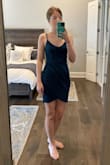 I loved this dress online, but it didn't fit quite how I wanted it to.  I have a very small chest, but am of average height. The perfect dress for me would be an x-small in the top and a small in the bottom.  Unfortunately, dresses are not made that way. I ordered both a small and an x-small, but the small was too big in the top, and the x-small was too small everywhere else. The color was gorgeous, and the dresses that came in were exactly like the one showed online. The photos I have attached are of the x-small. - Elyse D.