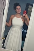Got my wedding dress at Lulus and now this dress as my rehearsal dinner dress. Great fit and quality. - Cathy C.