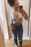 These jeans fit so nicely! They hug your curves and hit right about the belly button. They make my bum look fantastic! They're perfect for short girls, I'm 5" and the length hits right at my ankle. Stretchy but no sagging. 10/10 recommended but you might want to size down one from your normal size as they are super stretchy. - Nichole W.