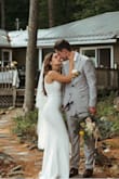 After our province got thrown into another lockdown, I ordered this dress as a backup for my wedding/elopement as my original wedding dress was stuck at the seamstress's. It ended up working so perfectly for our day and I've gotten several compliments on the photos of the dress. The quality is comparable to many $2500+ wedding gowns I've seen (and I've worked in bridal for several years!). Definitely would recommend! - Jenna P.