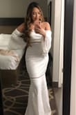 I loved this dress. Wore it for engagement photos. The only con about it is that the bust area is a little loose. - Katrina M.