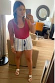These are comfy light weight shorts, very cute to wear as a cover up for bikini or for outfits - Alicia