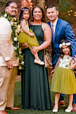 Purchased a Large. Felt very elegant in this dress for my brothers wedding. I had to get it hemmed a couple inches since I'm 5'3". - Joann K.