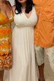 We got married in South Florida on May 30. It was hot, but this dress was very flattering and not too much. I got so many compliments and my husband loved it! I did have to pin the top together so it wouldn't show too much cleavage, but it was beautiful especially for the price! - Karisa W.