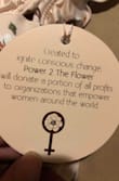 Very dainty and pretty. I'm thin and small chested, and I actually feel comfortable in this bikini top!
Power 2 The Flower also donates a portion of their profits to organizations that empowers women around the world. That's awesome and I love that so much! - Terrena M.