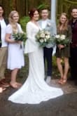 This dress is absolutely beautiful! The fabric feels amazing and the quality is outstanding. I could have no asked for a better dress. Fits true to size. - Brooke S.