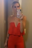 This fits like a GLOVE! I was worried this wouldn't fit me well, but I spoke to a customer service representative and they suggested I order a medium.  I received a ton of compliments when I wore this to a wedding! I want it in every color!!! - Carly J.