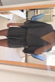 Too much material up top, made it look like I was wearing a robe. Nice material though. Maybe cuter on curvier figures. I'm 5'5", 108lbs and ordered an XS. - May L.