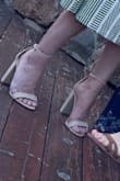 These are a classic nude pair of heels. I wore them dancing and my feet were really sore the next day. Overall, they're fairly comfortable and super versatile! 4/5 stars because they're pretty heavy and can "clunk" on hardwood floors. - Nicole P.
