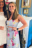 Loved this two piece ! I'm 5'4 and it ran long (even with heels) definitely need to get it hemmed. Besides that, very cute and comfy! - Ashley B.