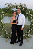 I absolutely loved this dress and so did my husband! The material was thick enough to feel the quality and for it to keep its shape and hold mine nicely (but not tightly) without being too hot. I wore it to a formal outdoor wedding on a 92° day and I did not feel like the dress made me hot at all. It also survived a jump in the pool after the reception and a machine wash afterwards. Very satisfied with this purchase! - Teresa G.