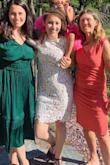 I loved this dress for my bridal shower! Only issue I had was the zipper would not go past midway, and nothing was in the way of it and it wasn't snagging, it just seemed like I got a faulty zipper. I needed it for my bridal shower so I didn't have time to exchange. Just had to make due and squeeze into it. My mom was able to unzip it for me to get it off, which I'm glad of, because after putting it on, I didn't know how I would get it off. The zipper still has issues in the same spot, I just hope it won't be an issue for my rehearsal dinner. - Sonja S.