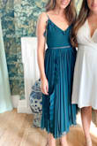 Wore this to a rehearsal dinner and received compliments all night. the color and details are beautiful! Perfect fit for a smaller bust and waist. - Lydia S.