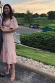 Loved this dress! Super light material and didn't get too hot. The tie in the back did not get as tight as I would have liked but still worked out well. I wore silicone stick-on pads. - Tomi I.