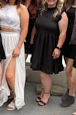 Absolutely loved this set. I wore this for my Bachelorette dinner outfit and finished the night added with jeans shorts and the top. Definitely worth the cost. Tied knot in bottom to hold on my wrist as it was too long. Loved the slit in the skirt - Brittany F.