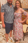 I wore this dress to a summer backyard rehearsal dinner. I got so many compliments! It's super flowy and stretchy, highly recommend! - Sara U.