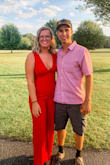 This is such a cute jumpsuit!! Don't hesitate to order it. If you want it skin tight, order a size down. It was a little loose around the bust and the waist! - Megan M.