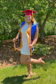 I ordered these shoes for my graduation. I got them in a 7 originally, and usually wear a 6.5 or 7, but they were too small. I ordered again in a size 8 and they fit, but the ankle strap was still very tight. On top of this, they were so hard to walk in (I'm usually pretty good at walking in heels) and extremely uncomfortable. My feet were still cramping 2 days later and my arches hurt so bad after. They looked cute in pics but I probably won't wear them again unless it's for 30 mins or less. - Faith K.