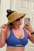 I bought this for a trip Hawaii and I love that it rolls up to a small size but it is still big enough to protect my face from the harsh sun. - Ashley R.