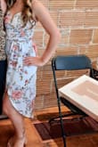 Typically I am a size small, but an XS was the only size avaiable. It fit, but was a little tight on the waist.
Other than that, this dress is super flattering & gorgeous! I got so many compliments on it at my bridal shower. :) - Lexi M.