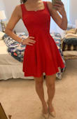 This is the cutest dress I have gotten in a long time and it fits my perfectly! It's so flattering and the material seems durable and not cheap. Highly recommend!!! - Samantha L.