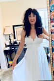 I had ordered multiple wedding dresses from Lulus & but sadly had to return them ¬hing looked right and I didn't feel beautiful in them & until I received this one! It has an extremely flattering fit, and is very "flowy" & fiancé loved it too.
The quality of this dress is amazing, especially given the price!
The skirt has three layers of fabric and the top is very flattering&no bra or support garments needed. I think this dress would look great on most body types. - Telia K.