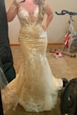 This dress is simply amazing and fits like a glove! I ordered the size 6. I was so nervous about ordering online but am so so happy I picked this dress. It is great quality and perfect in all of the right ways! - April A.